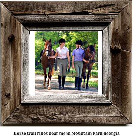 horse trail rides near me in Mountain Park, Georgia